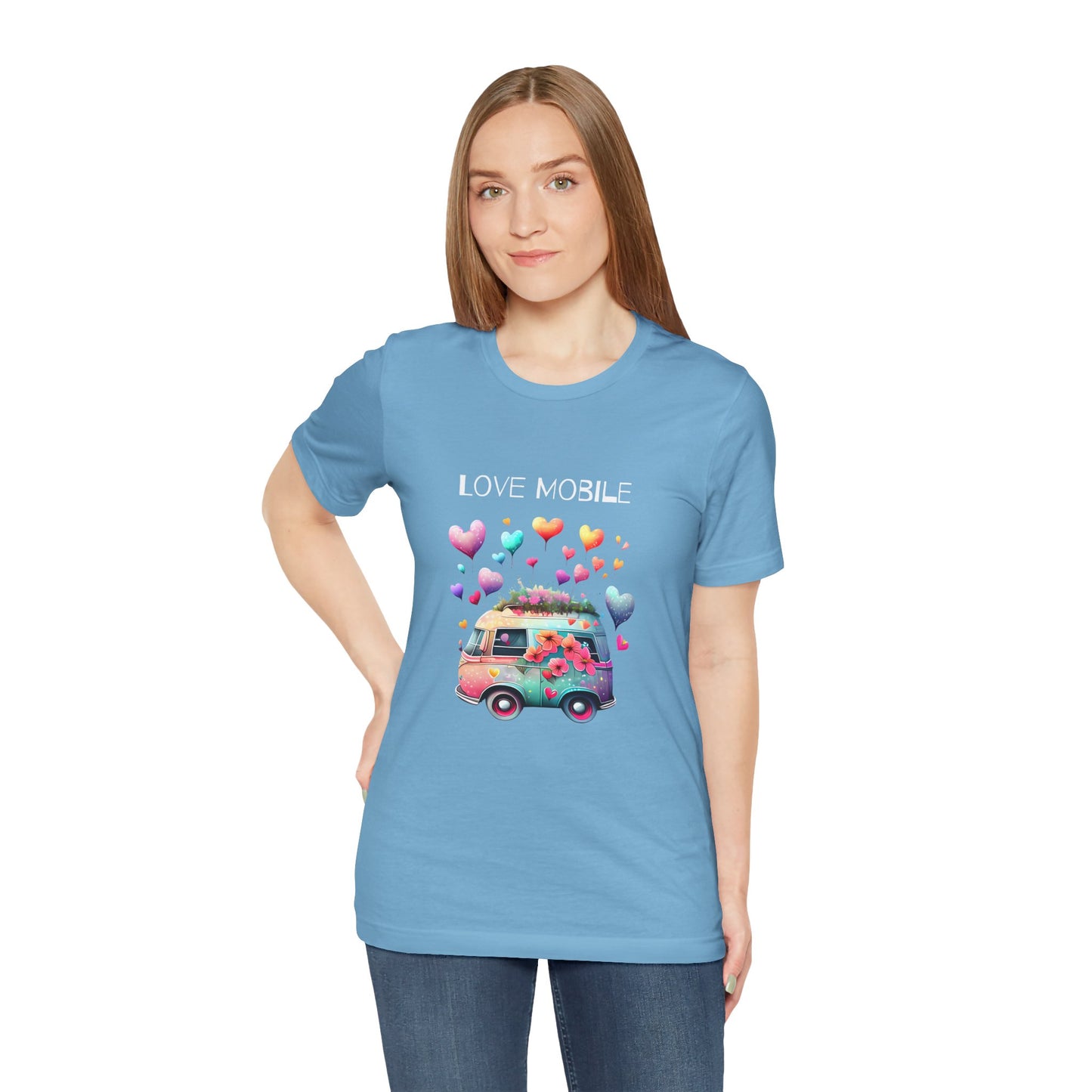 Love Mobile.  Unisex Short Sleeve Tee