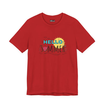 Hello Summer. Unisex Jersey Short Sleeve Tee