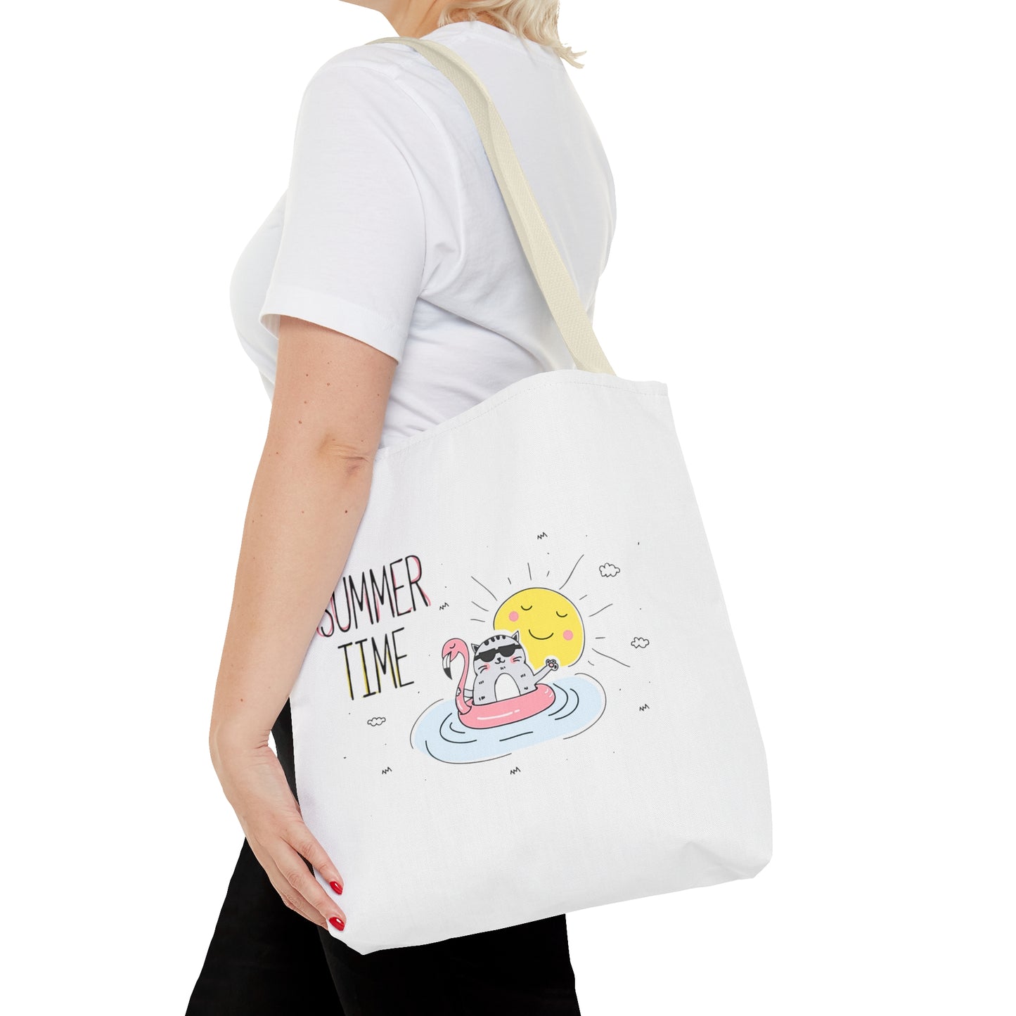 Summer Time Cat. Tote Bag (AOP)