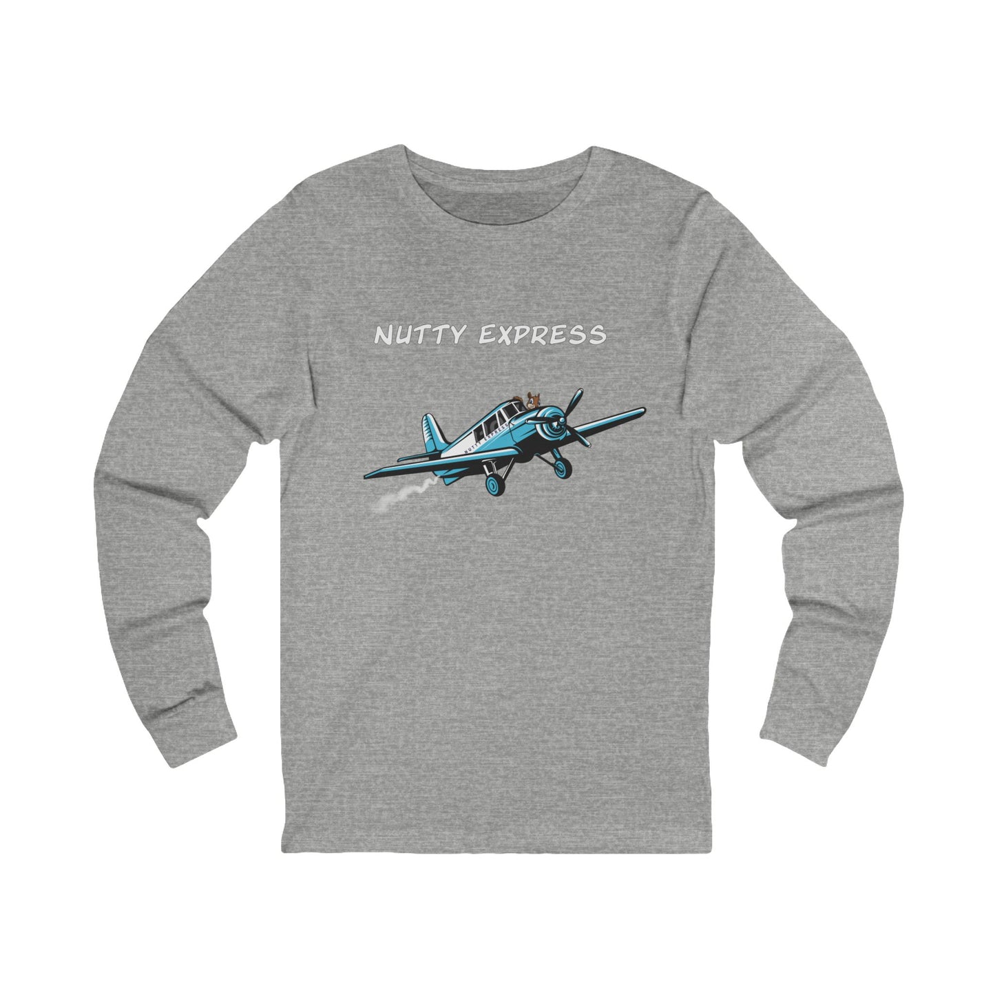 Nutty's Express Delivery. Always On-Time.  Unisex Jersey Long Sleeve Tee.
