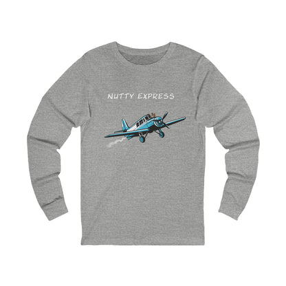Nutty's Express Delivery. Always On-Time.  Unisex Jersey Long Sleeve Tee.