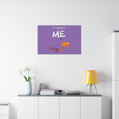 Canvas Print - Funny Cat Leo Saying 'It Wasn't Me'