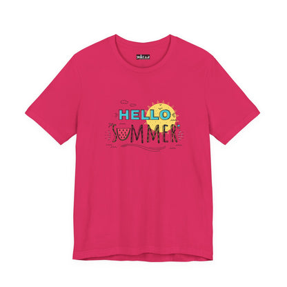 Hello Summer. Unisex Jersey Short Sleeve Tee