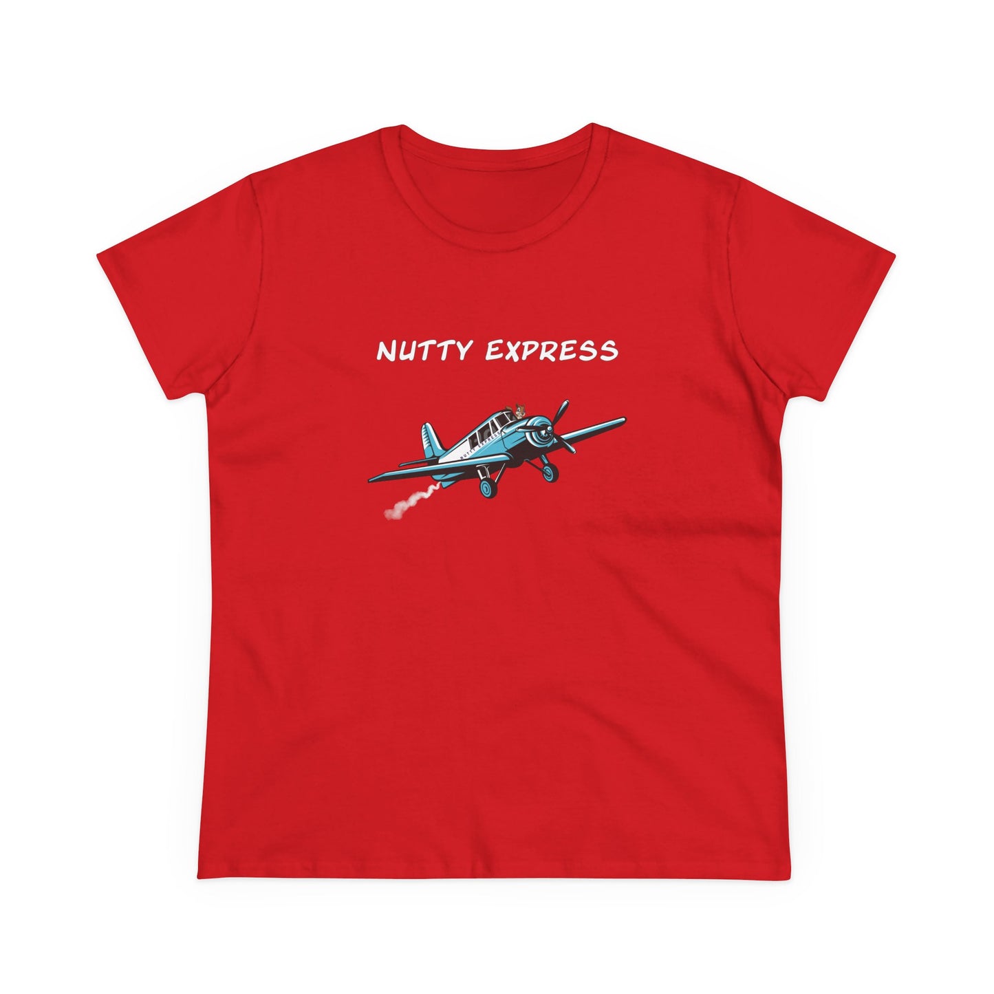 Nutty's Express Delivery. Always On-Time.. Women's Midweight Cotton Tee