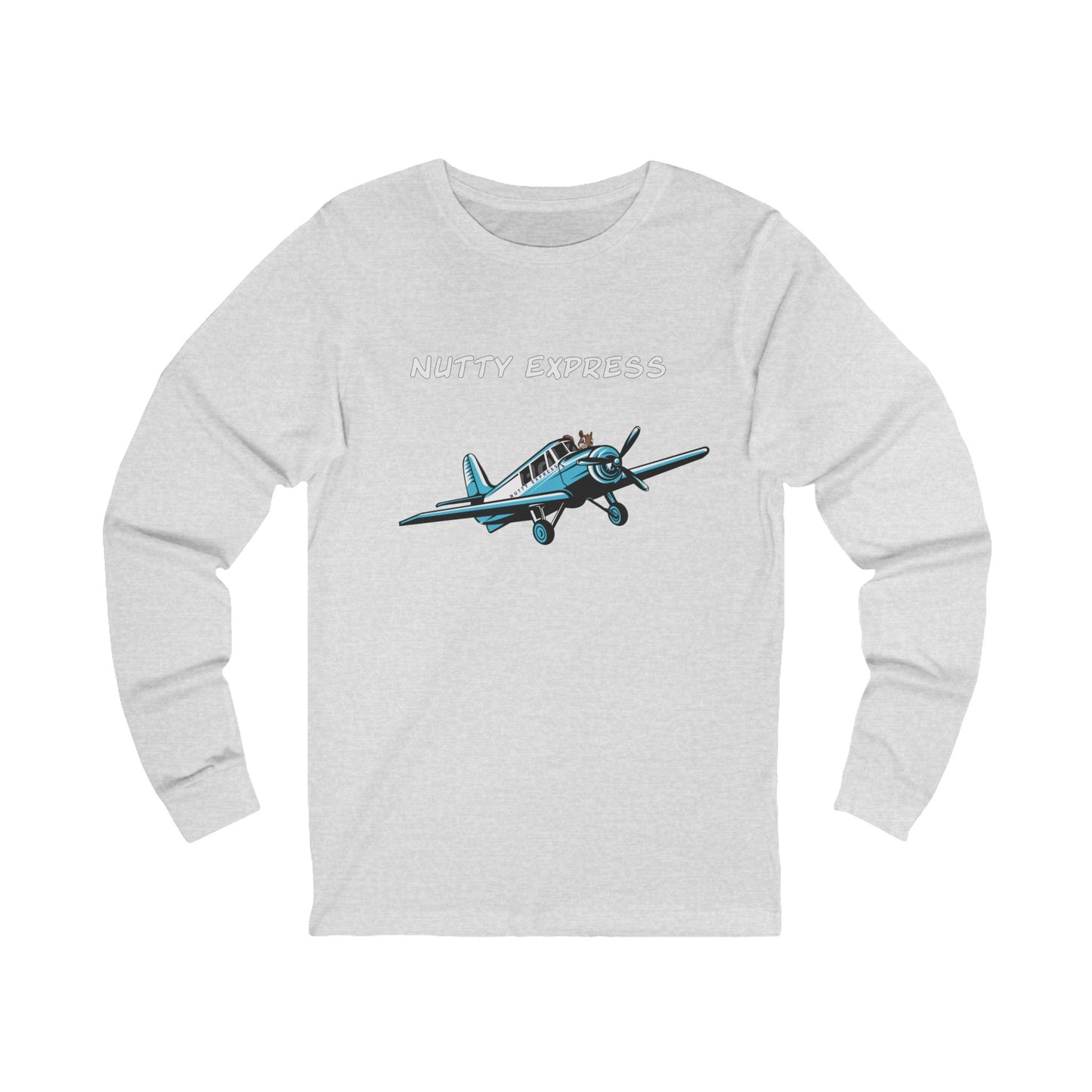 Nutty's Express Delivery. Always On-Time.  Unisex Jersey Long Sleeve Tee.