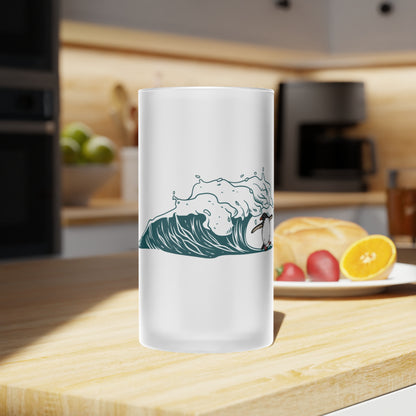 Ocean Vibes Frosted Beer Mug | Chill Gift for Beer Lovers