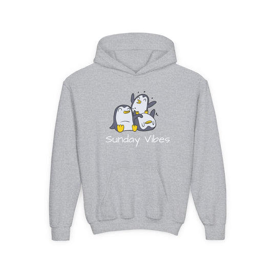 Sunday Vibes Penguin Kids Hoodie