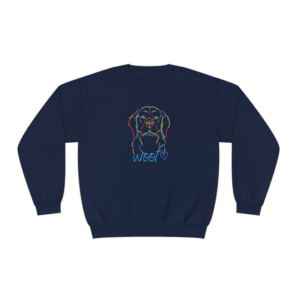 Colorful Retriever. Woof. Unisex NuBlend® Crewneck Sweatshirt