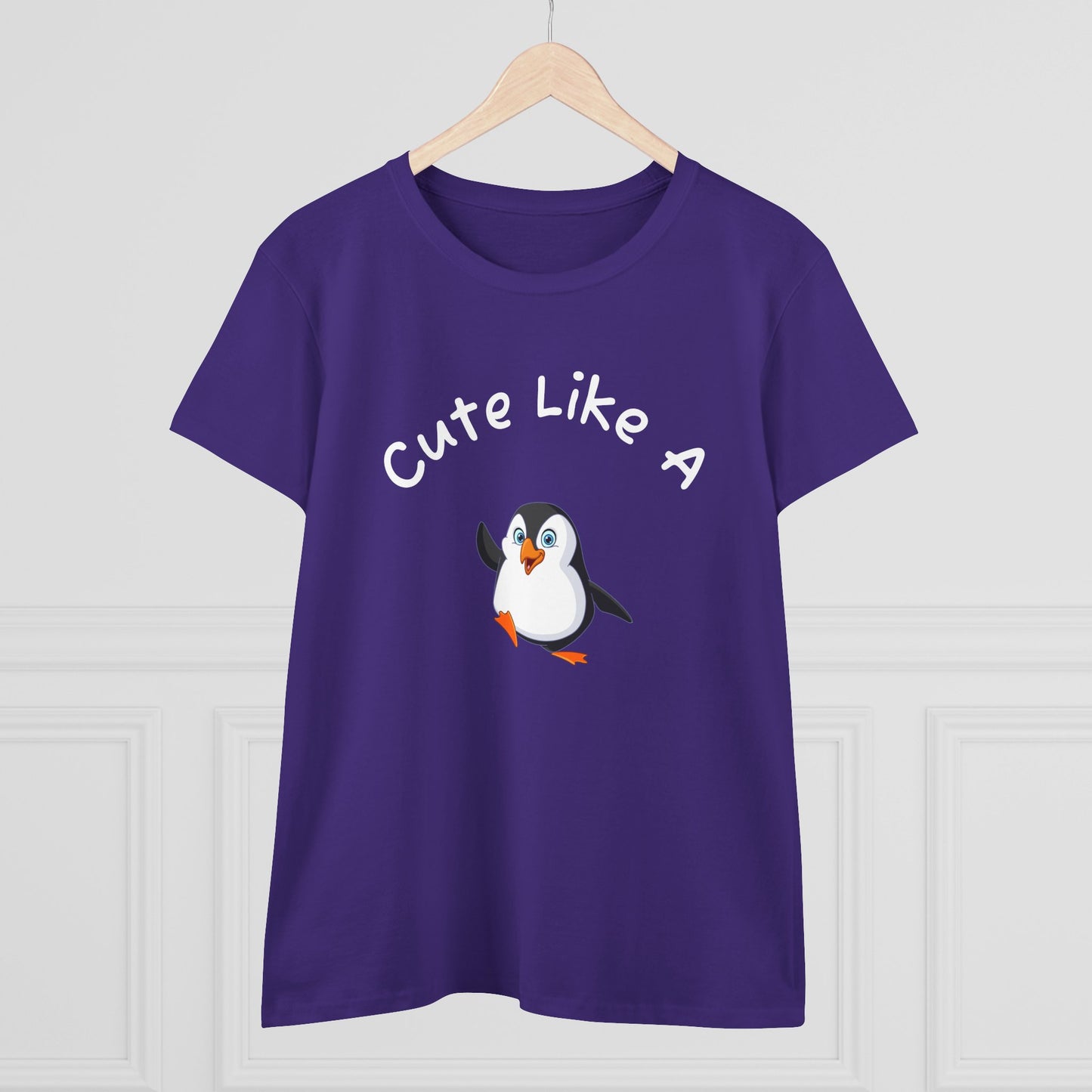 Cute Like a Penguin – Penguin Graphic T-Shirt for Women