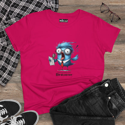 Birdcaster Women’s Tee | Funny Birdwatching Graphic Shirt