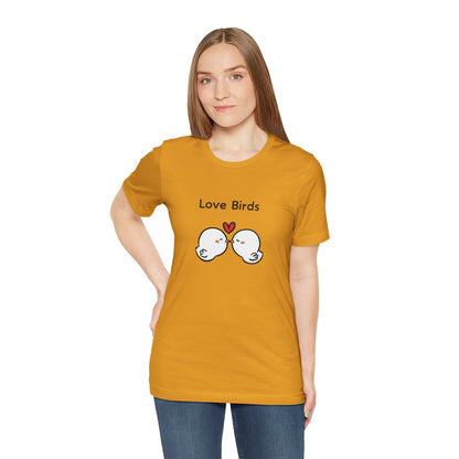 Love Birds Boyfriend T Graphic. Unisex Jersey Short Sleeve Tee