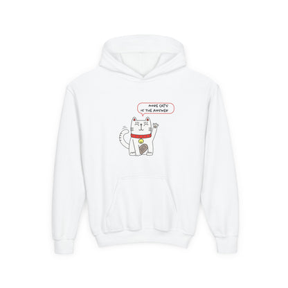 Oliver Says More Cats Is The Answer. Kids Hoodie