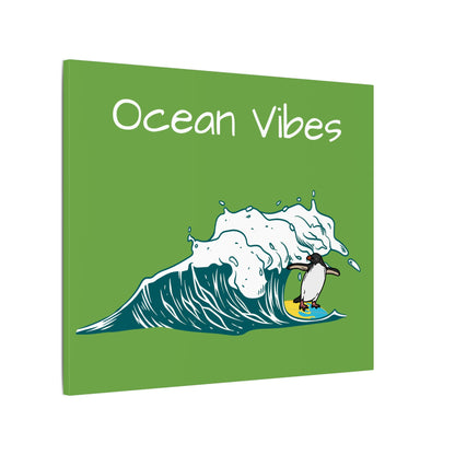 Ocean Vibes. Green Canvas Gallery Wraps