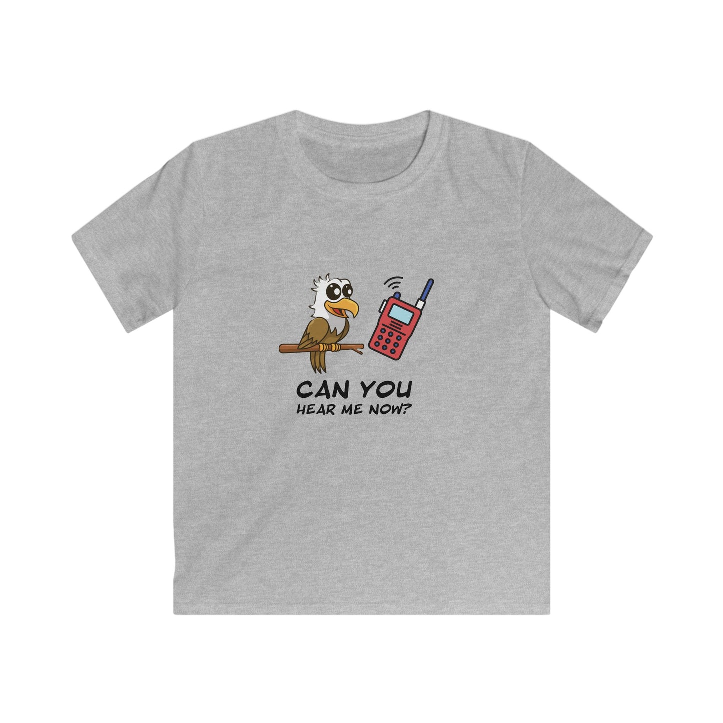 Can You Hear Me Now? Kids Softstyle Tee – Cute Owl Graphic Cotton Shirt