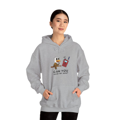 Owl Graphic Sweatshirt – Can You Hear Me Now? Bird on a Mission