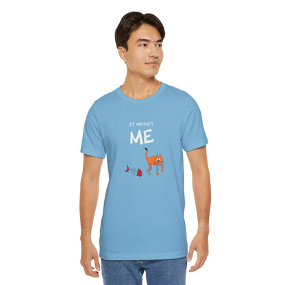 Leo The Cat Didn't Do It. Unisex Jersey Short Sleeve Tee