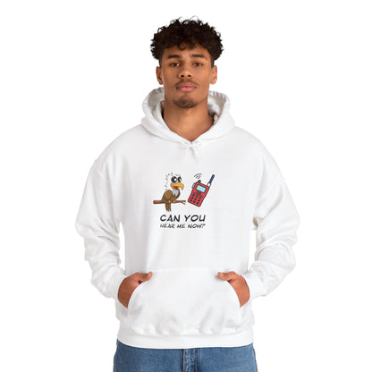 Owl Graphic Sweatshirt – Can You Hear Me Now? Bird on a Mission