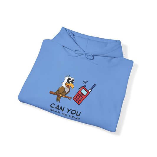 Burrowing Owl. Can You Hear Me Now? Unisex Hooded Sweatshirt.