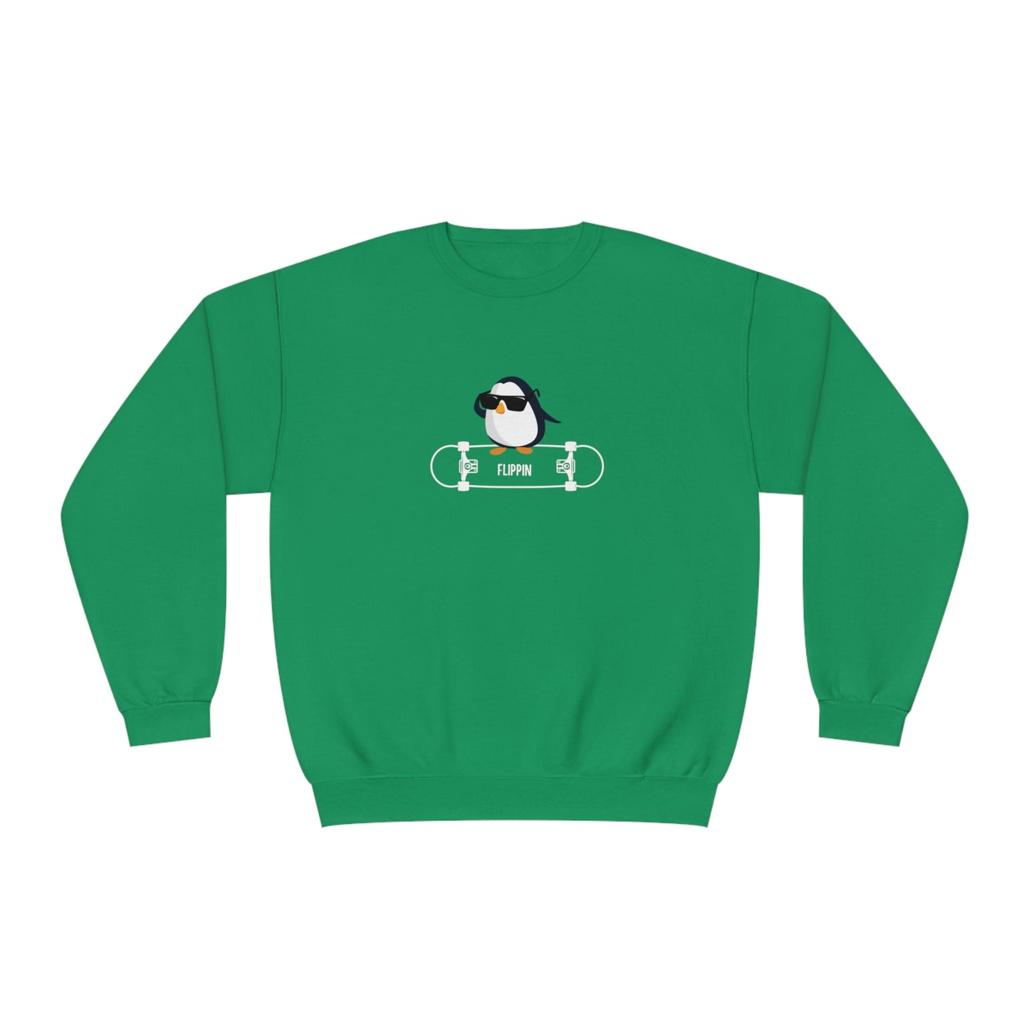 Adélie The Flippin Penguin. Unisex NuBlend® Crewneck Sweatshirt