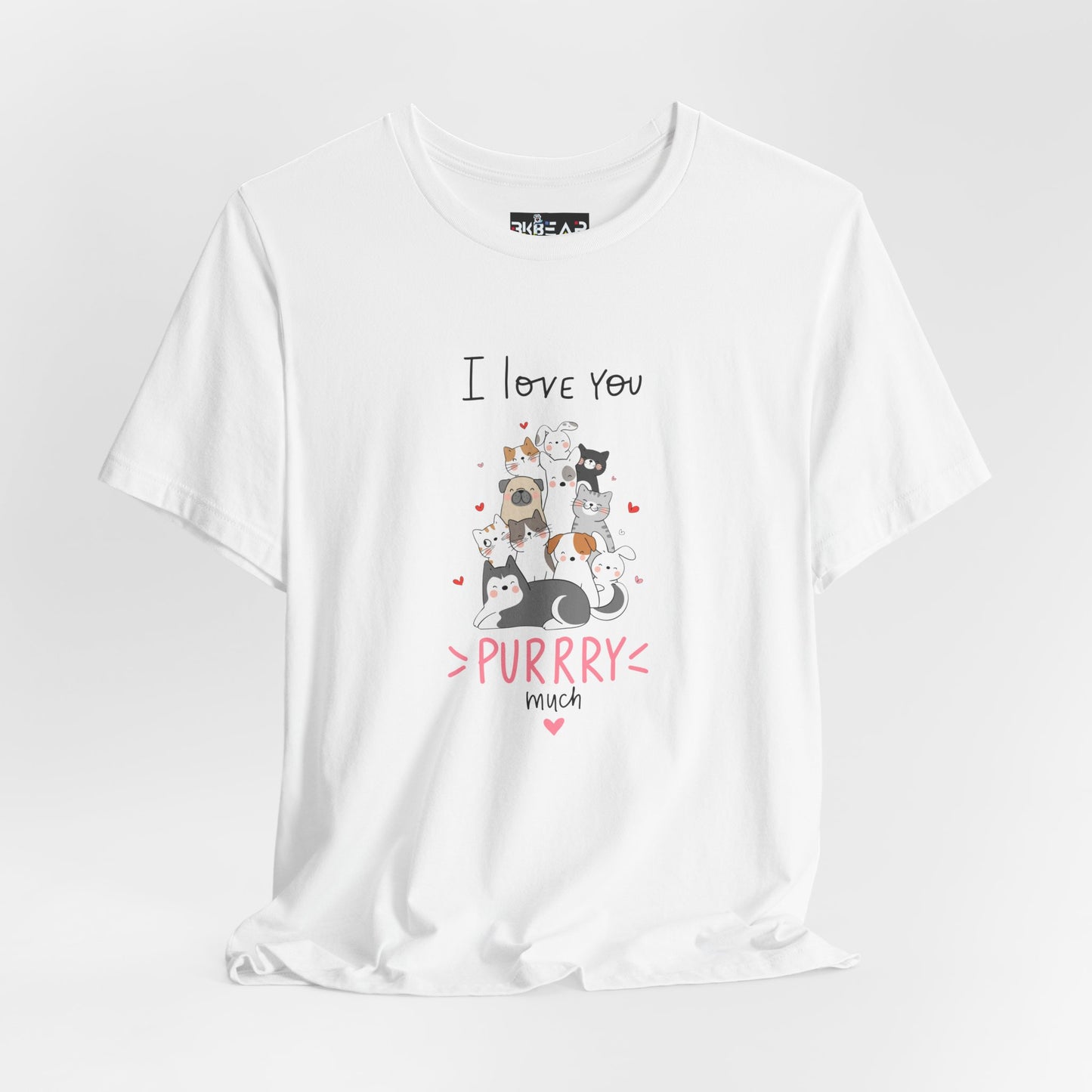 Adorable Animals that Love You Purry Much. Unisex Jersey Short Sleeve Tee