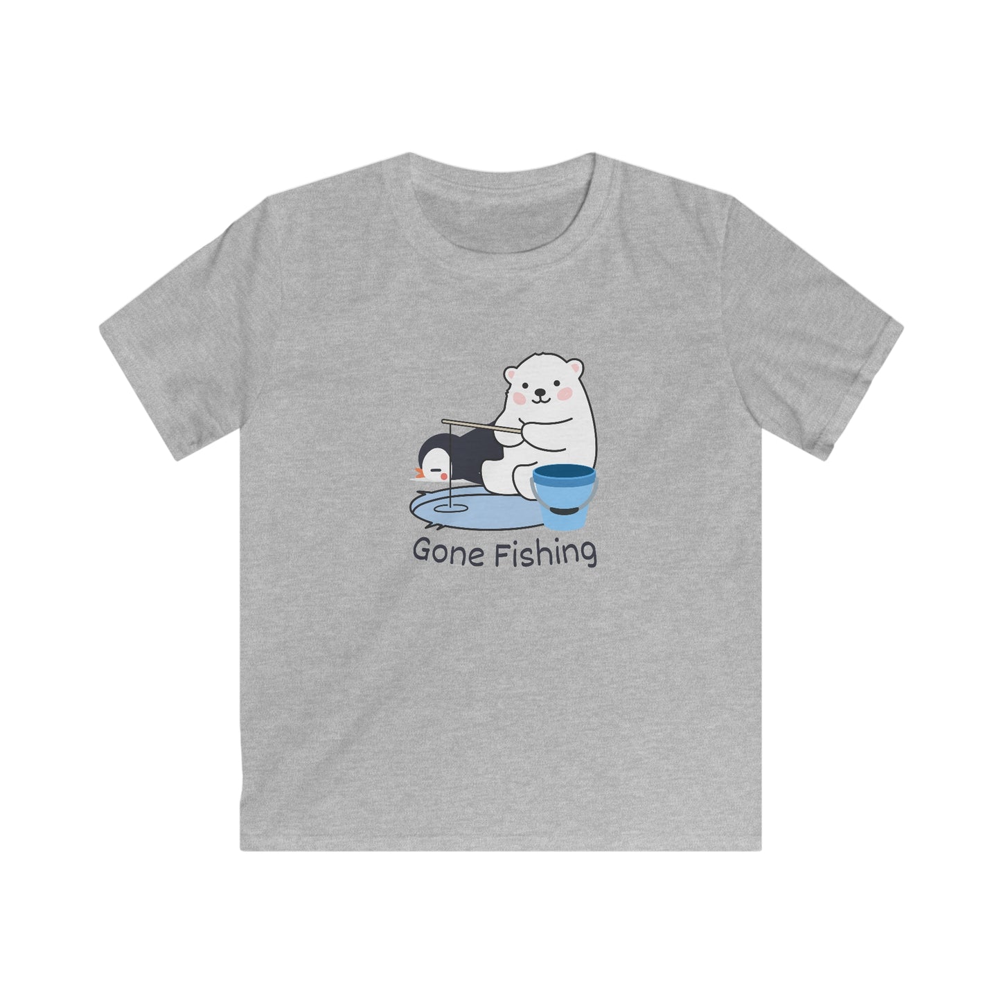 Gone Fishing. Kids Softstyle Tee