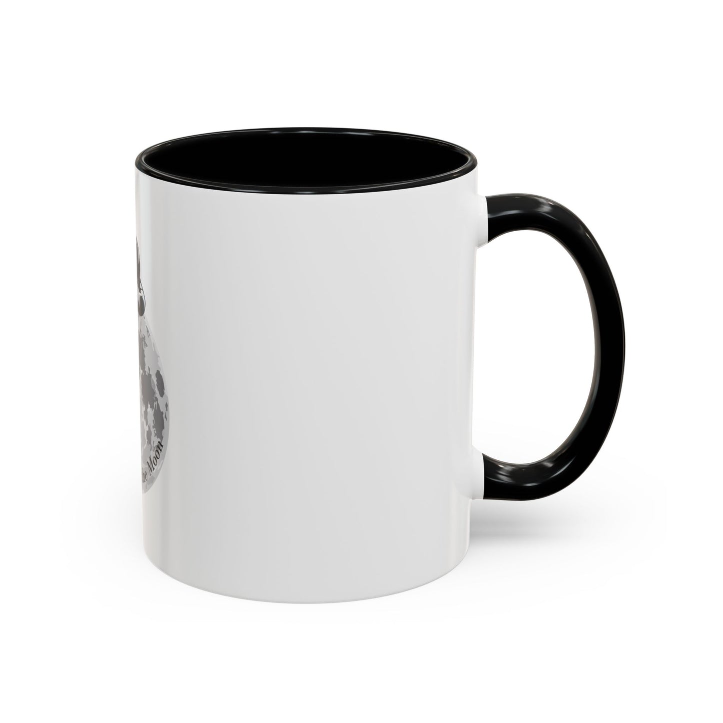 Chillaxing on The Moon. Accent Coffee Mug, 11oz