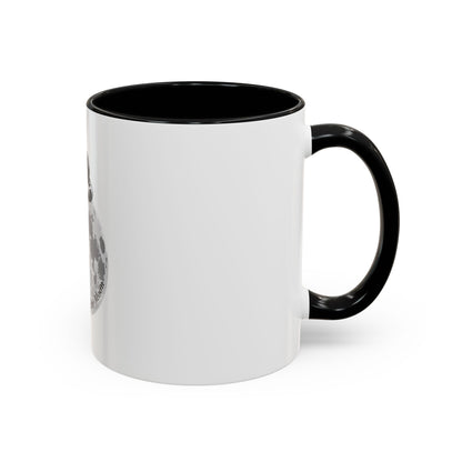 Chillaxing on The Moon. Accent Coffee Mug, 11oz