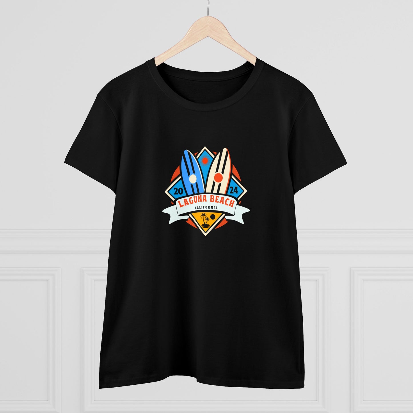 Laguna Beach 2024. Women's Midweight Cotton Tee