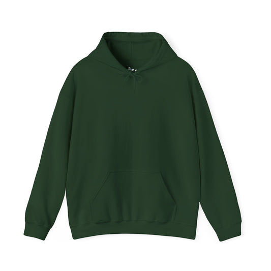 Solid Forest Green. Unisex Hooded Sweatshirt.