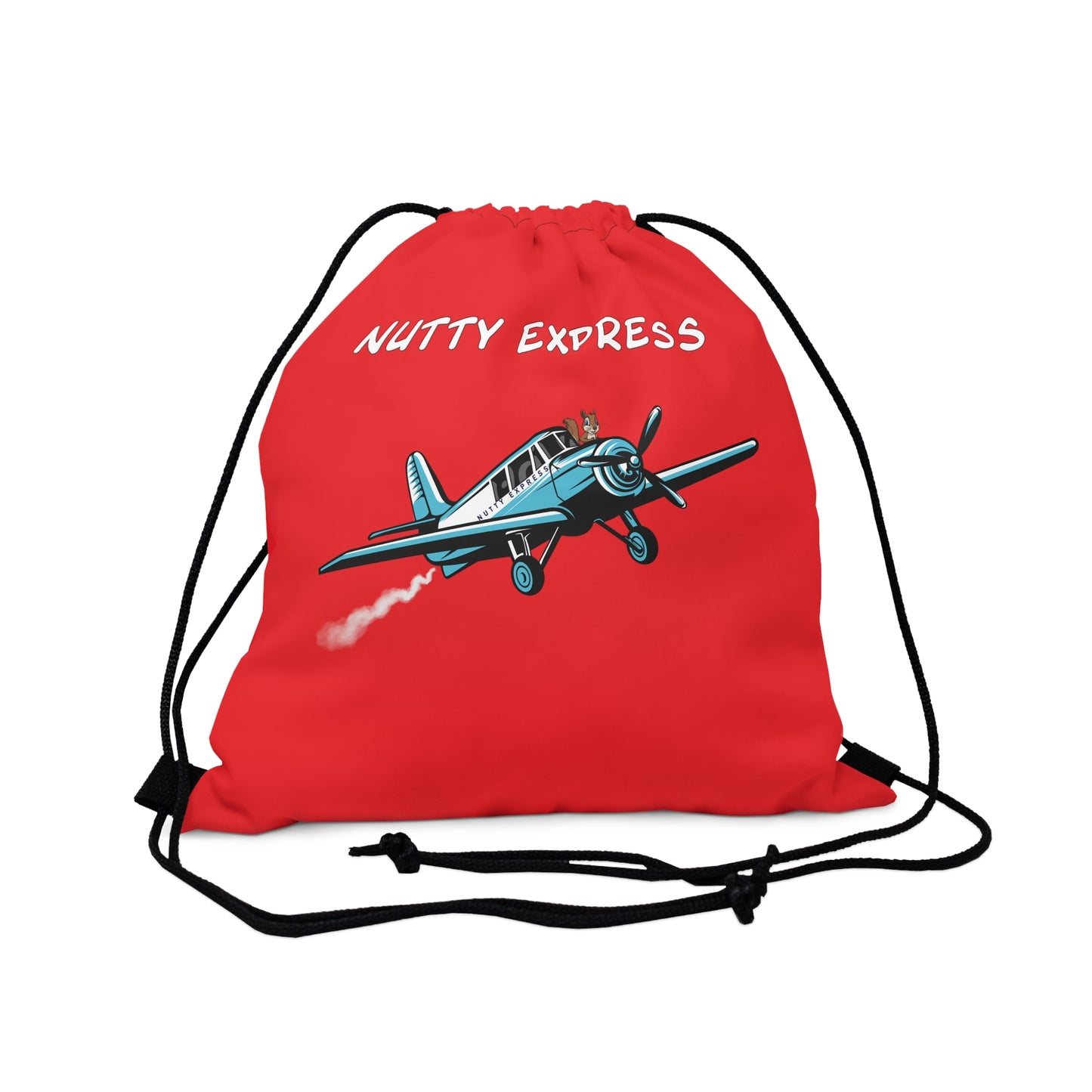 Nutty's Express Delivery. Always On Time. Outdoor Drawstring Bag