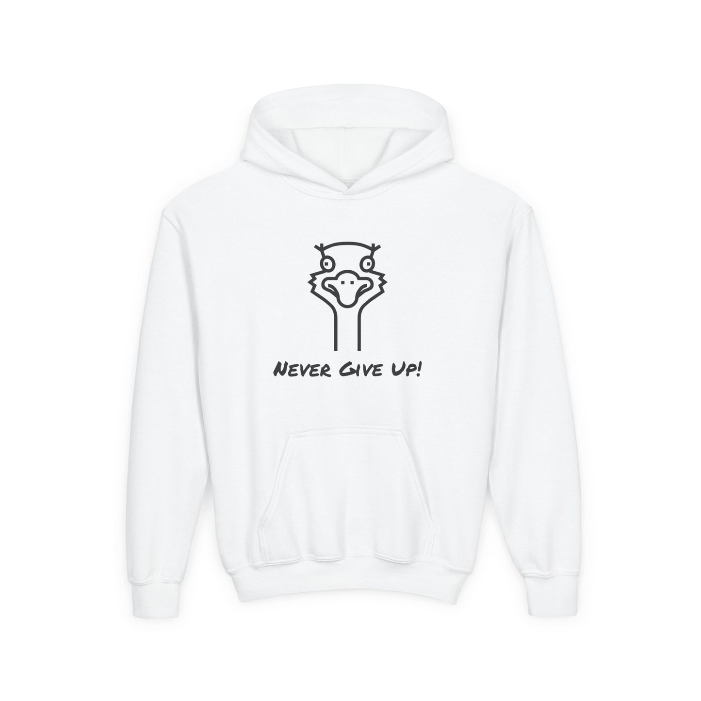 Never Give Up. Oscar The Ostrich and JimmyV Never Gave Up. Kids Hoodie