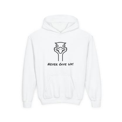 Never Give Up. Oscar The Ostrich and JimmyV Never Gave Up. Kids Hoodie
