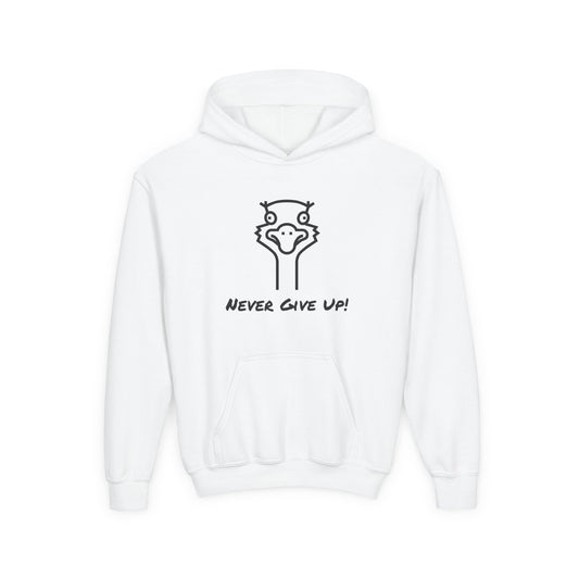 Never Give Up. Oscar The Ostrich and JimmyV Never Gave Up. Kids Hoodie