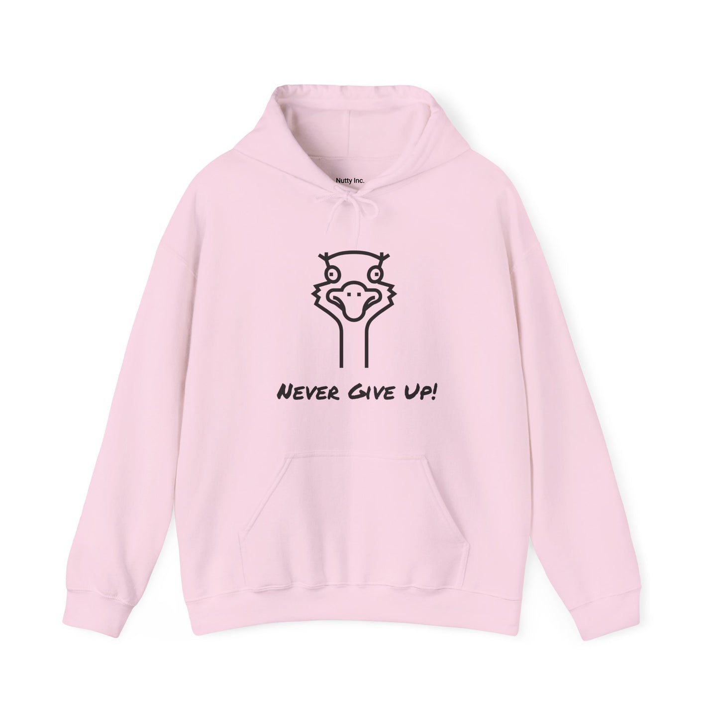Never Give Up. Oscar The Ostrich and JimmyV Never Gave Up.  Unisex Hooded Sweatshirt.