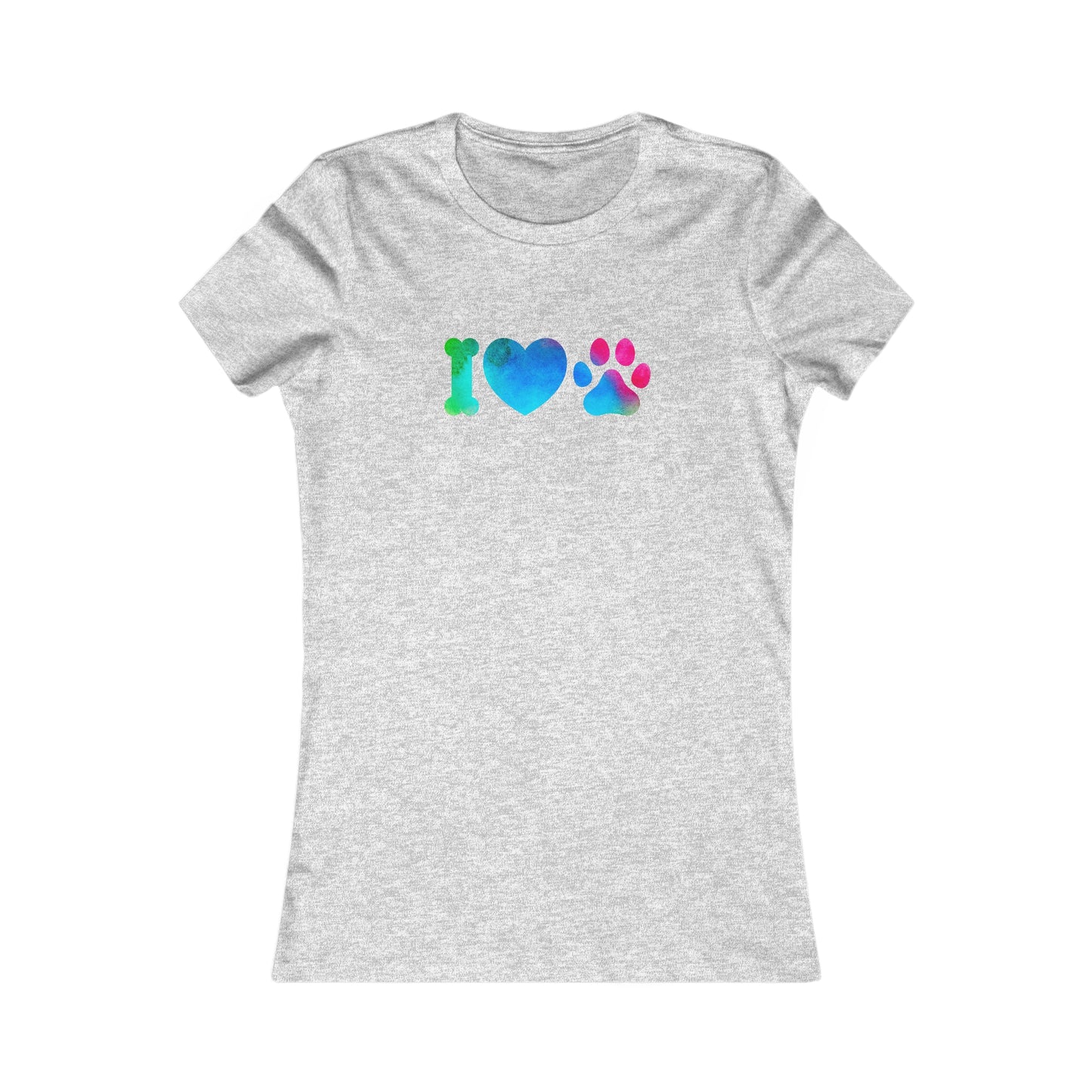 I Heart Paws. Women's Favorite Tee