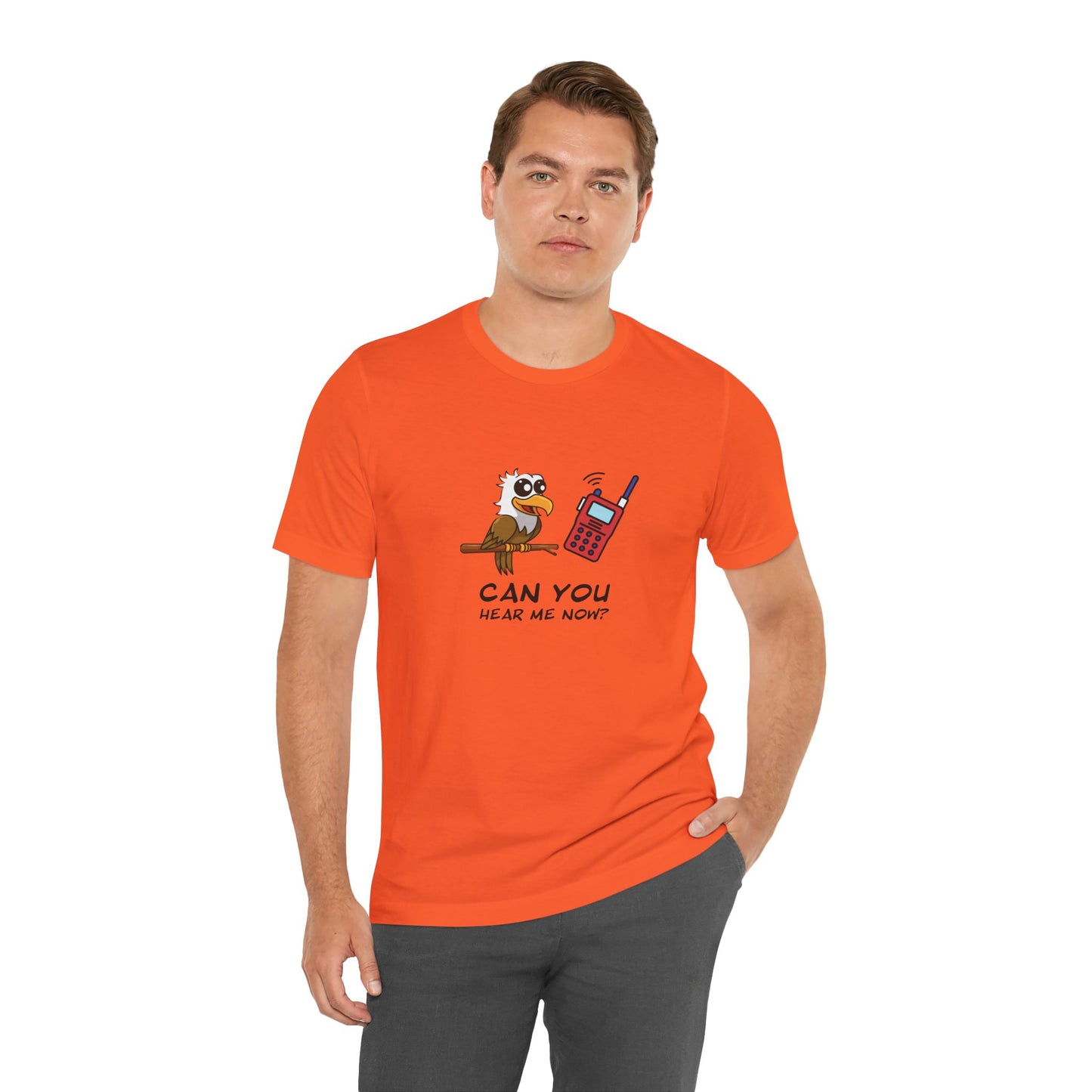 Burrowing Owl. Can You Hear Me Now? Unisex Jersey Short Sleeve Tee
