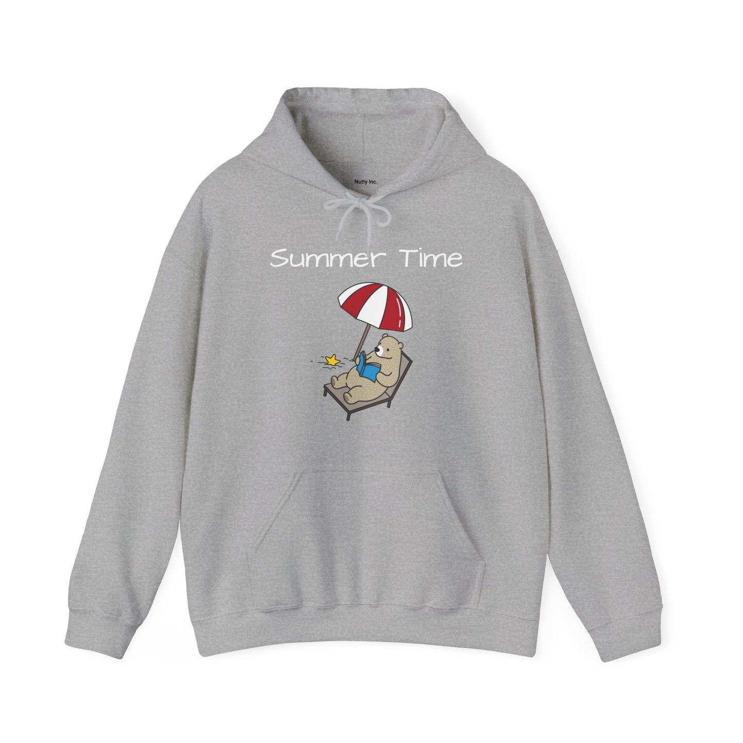 Summertime. Bear. Unisex Hooded Sweatshirt.