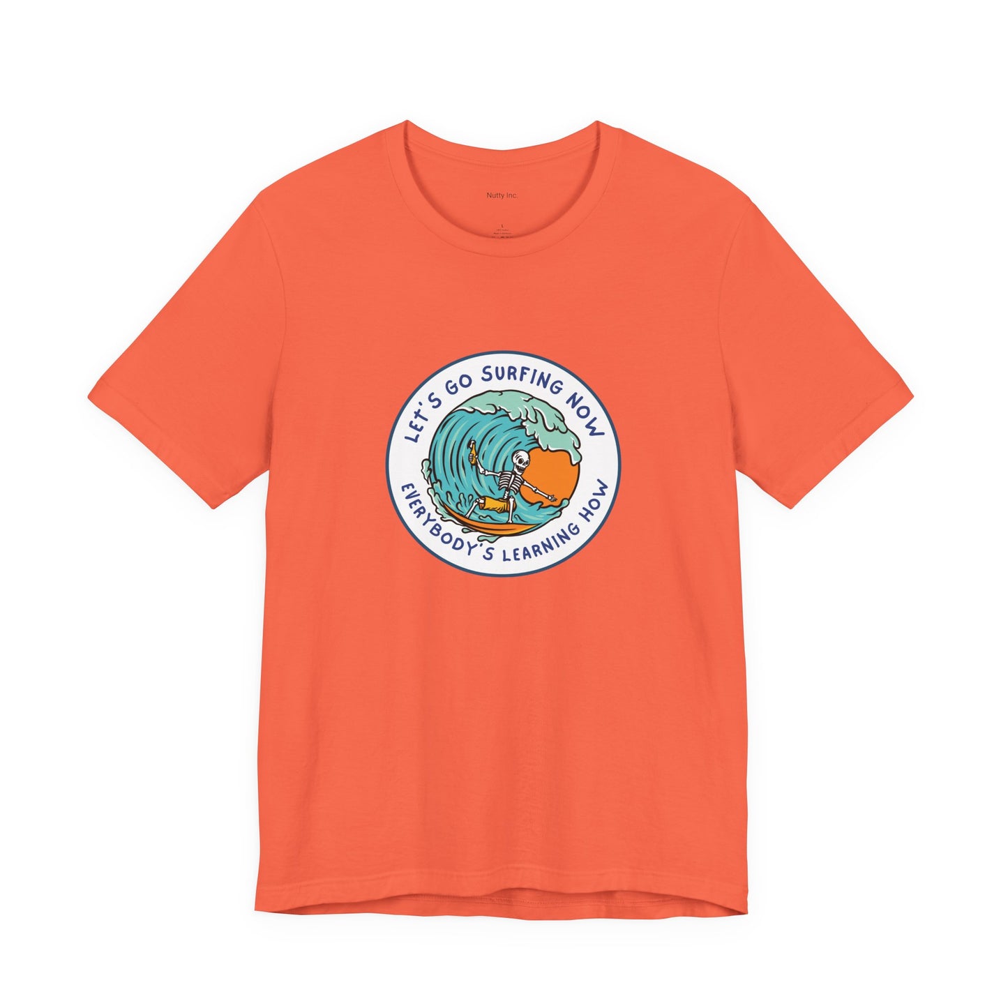 Let's Go Surfing Now. Everybody's Learning How. Unisex Jersey Short Sleeve Tee