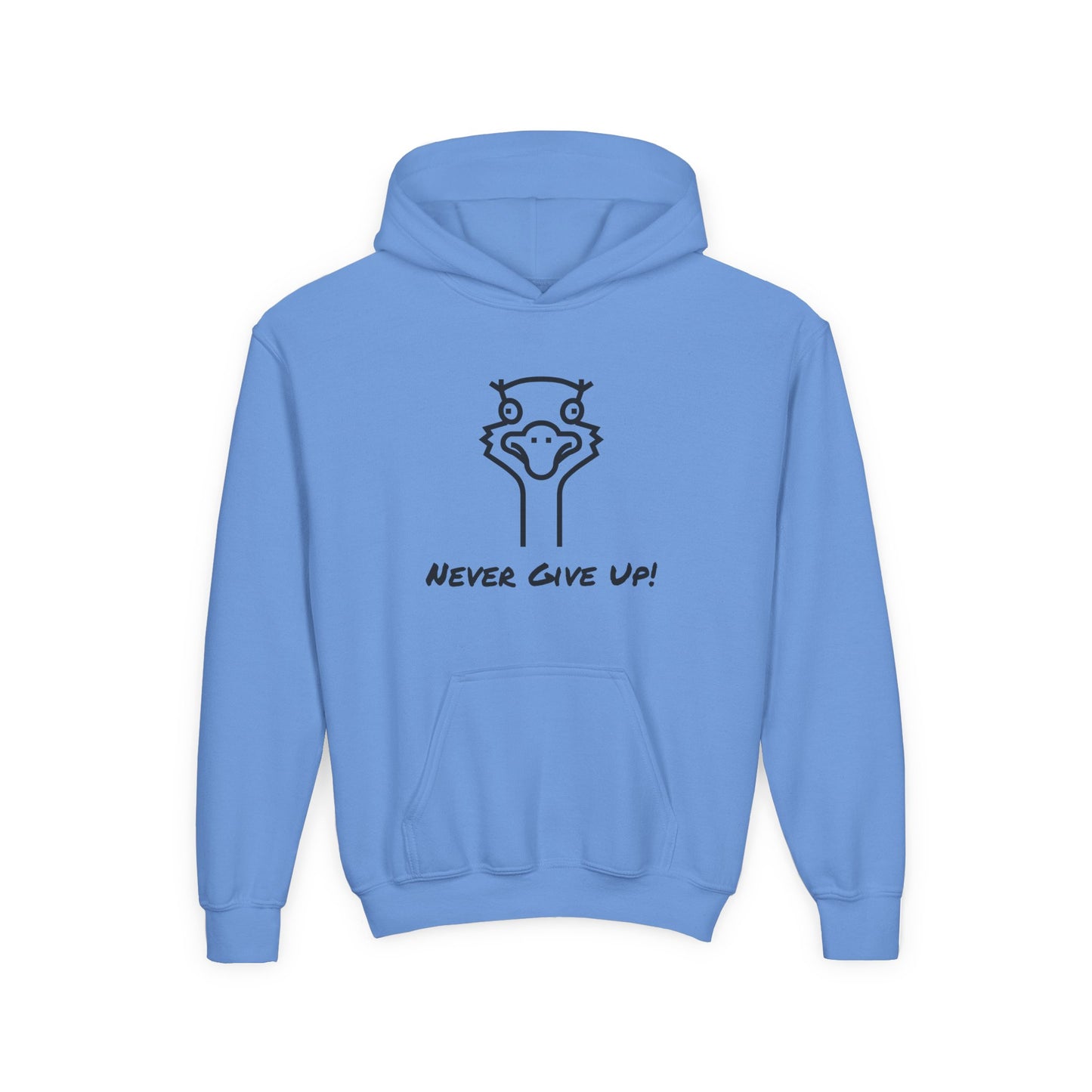 Never Give Up. Oscar The Ostrich and JimmyV Never Gave Up. Kids Hoodie
