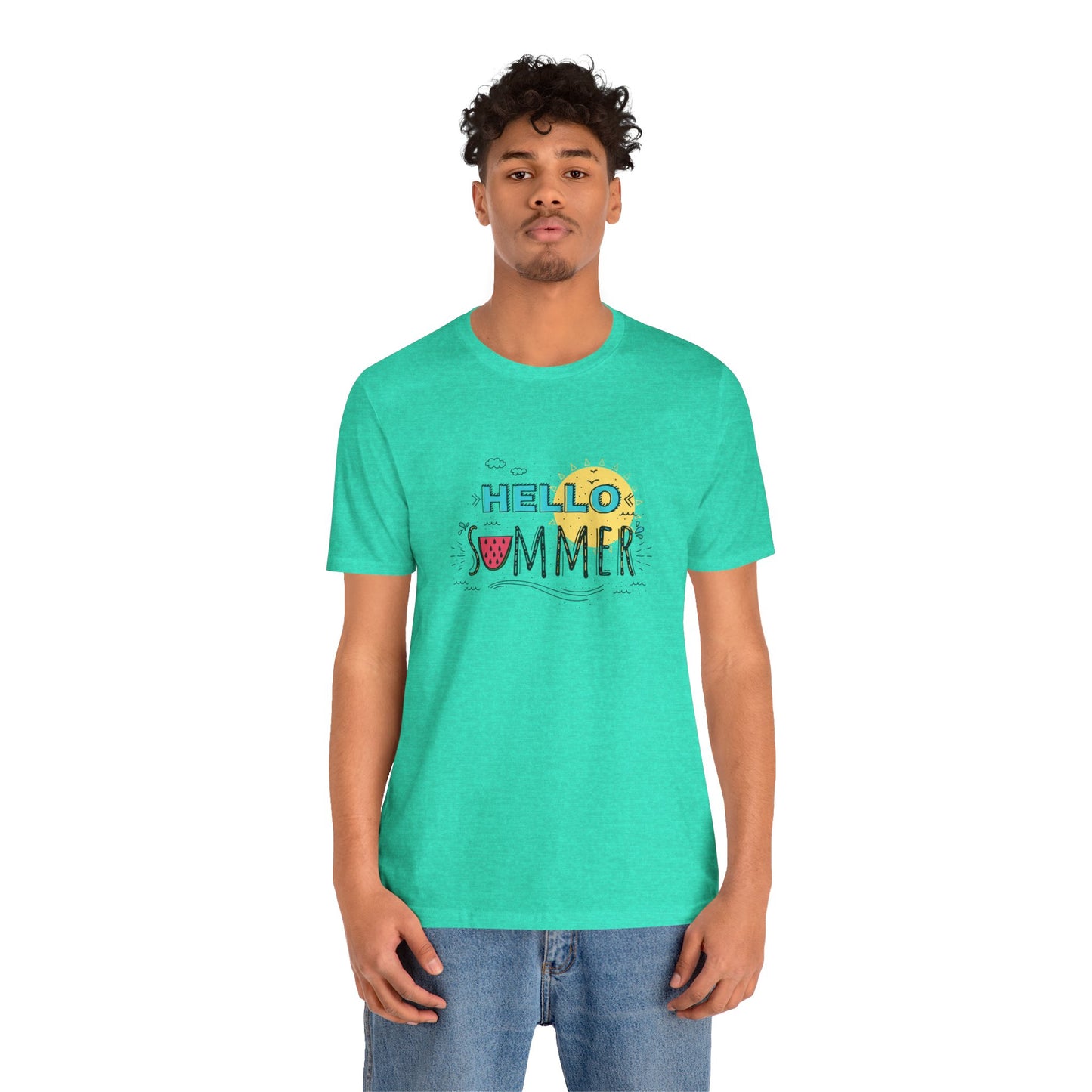 Hello Summer. Unisex Jersey Short Sleeve Tee