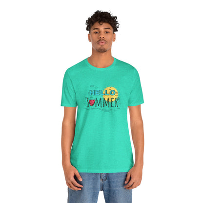 Hello Summer. Unisex Jersey Short Sleeve Tee