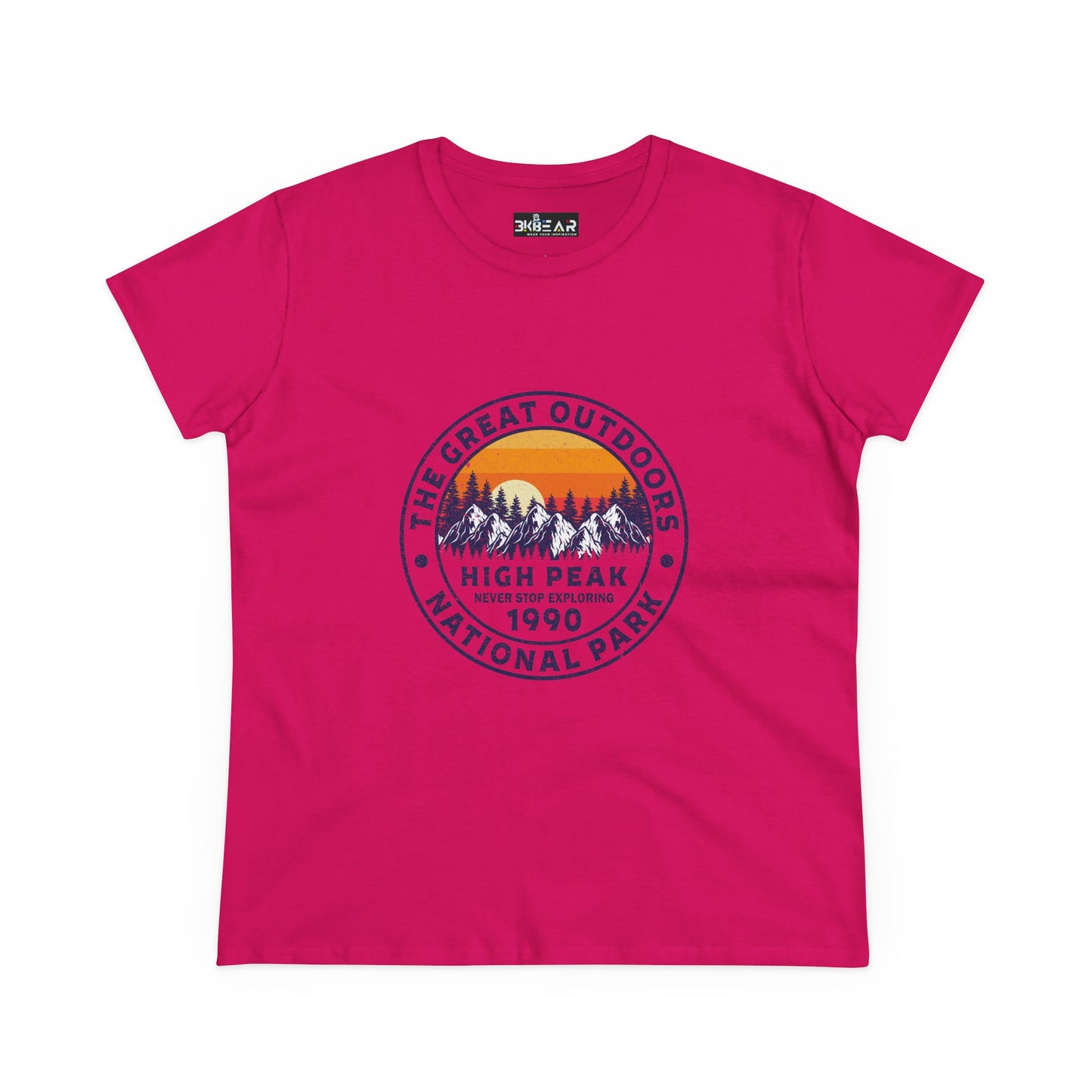 Never Stop Exploring – National Park T-Shirt for Women