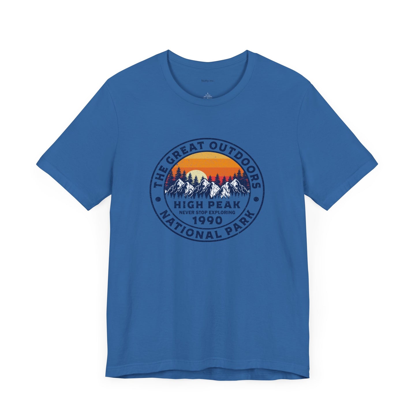 Never Stop Exploring. High Peak National Park. Unisex Jersey Short Sleeve Tee