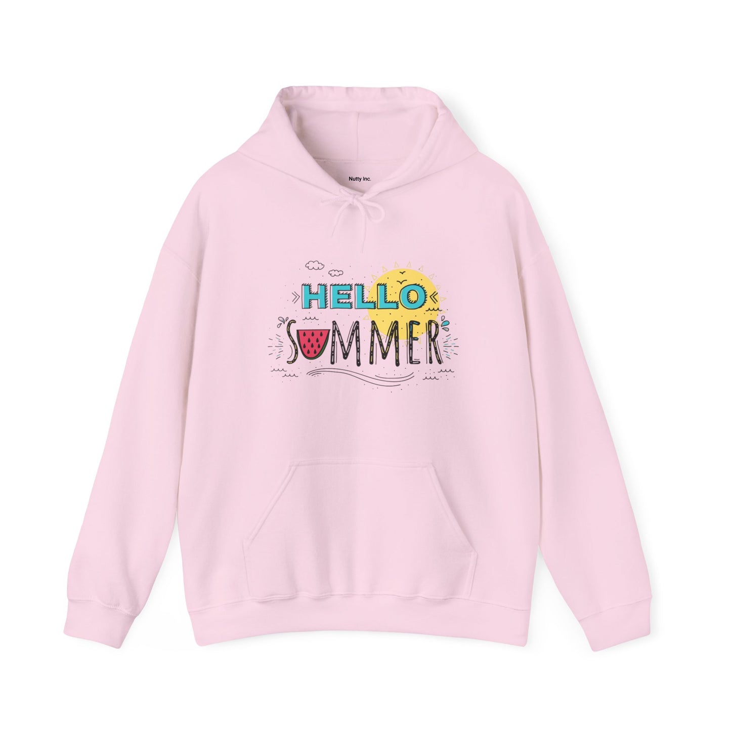 Hello Summer.  Unisex Hooded Sweatshirt.