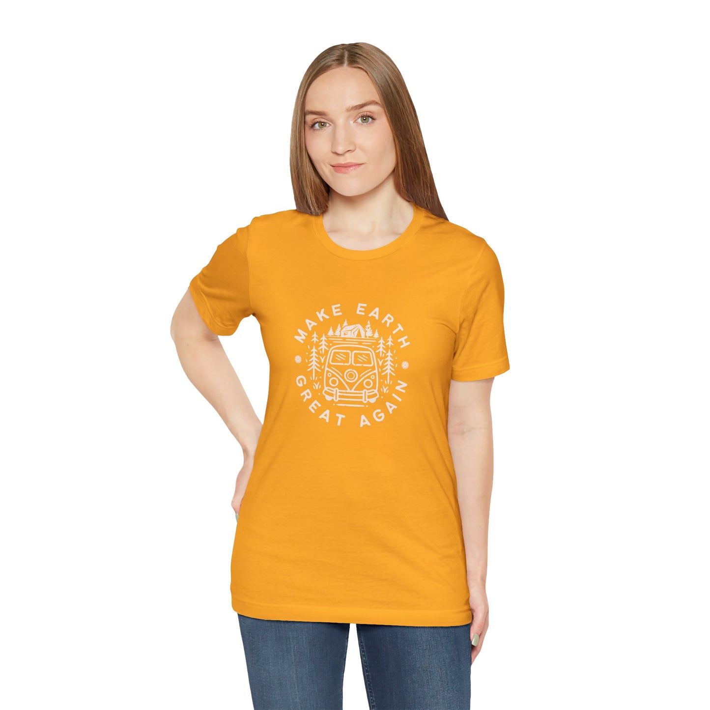 Make Earth Great Again. Relaxed mind. Unisex Jersey Short Sleeve Tee