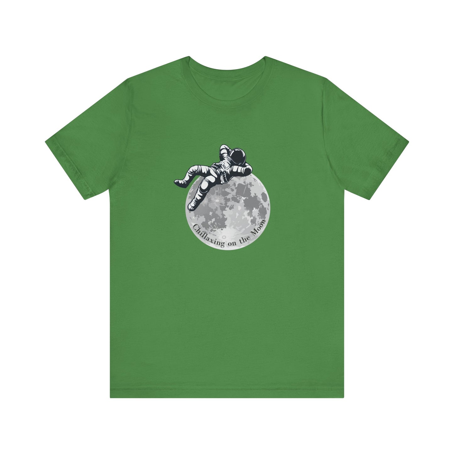 Chillaxing on the Moon. Unisex Jersey Short Sleeve Tee