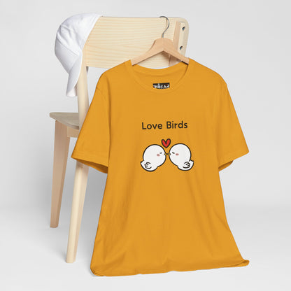 Love Birds Boyfriend T Graphic. Unisex Jersey Short Sleeve Tee