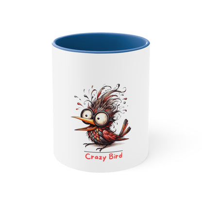 Crazy Bird. Accent Coffee Mug, 11oz