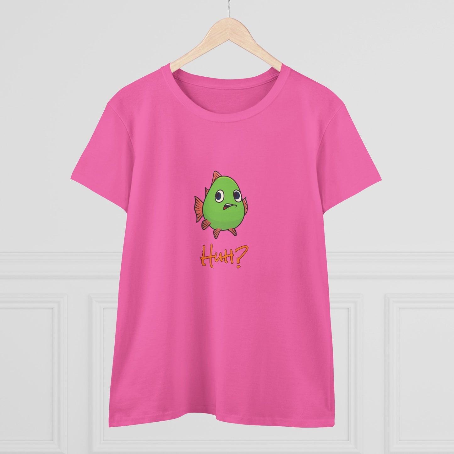 Fish In Total Disbelief. Women's Midweight Cotton Tee