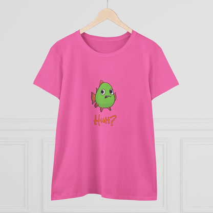 Fish In Total Disbelief. Women's Midweight Cotton Tee